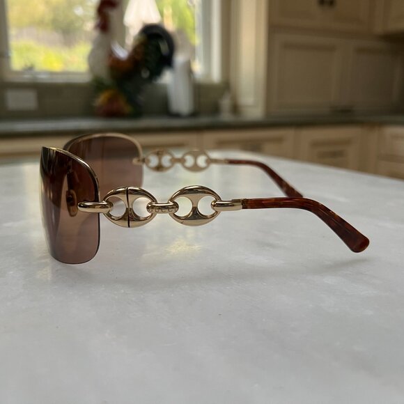 Gucci Vintage Gradient Shield Link Sunglasses